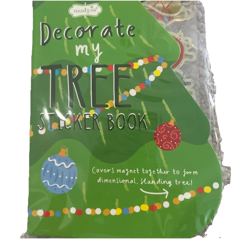 Mudpie Decorate My Tree Sticker Book, Christmas Stocking Stuffer Idea